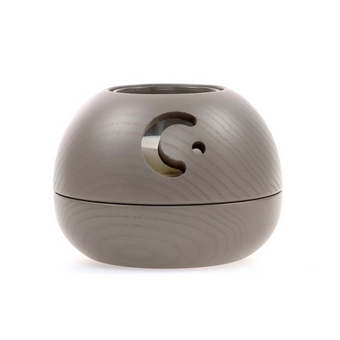 Diffuseur d'huiles essentielles photophore modèle Orion coloris gris taupe
