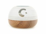 Diffuseur photophore modèle Orion Blanc et bois naturel